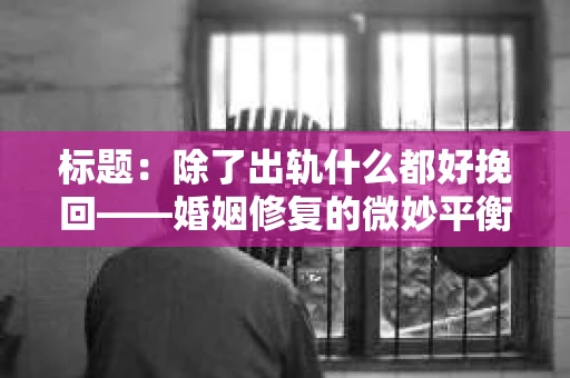 标题：除了出轨什么都好挽回——婚姻修复的微妙平衡