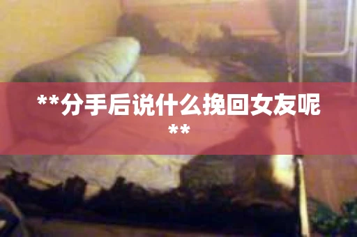 **分手后说什么挽回女友呢**