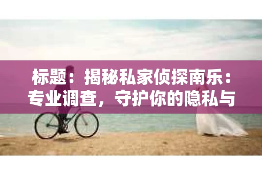 标题：揭秘私家侦探南乐：专业调查，守护你的隐私与权益