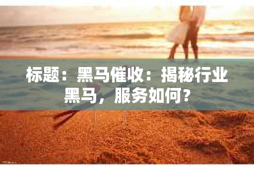 标题：黑马催收：揭秘行业黑马，服务如何？