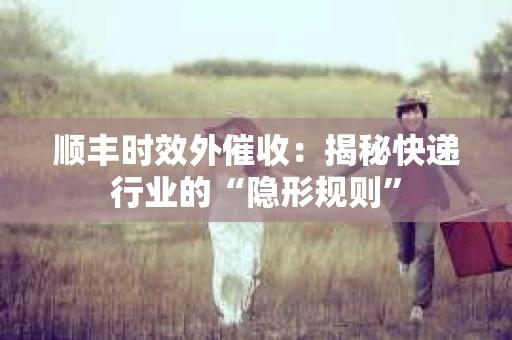 顺丰时效外催收：揭秘快递行业的“隐形规则”