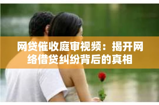 网贷催收庭审视频：揭开网络借贷纠纷背后的真相