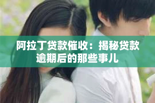 阿拉丁贷款催收：揭秘贷款逾期后的那些事儿