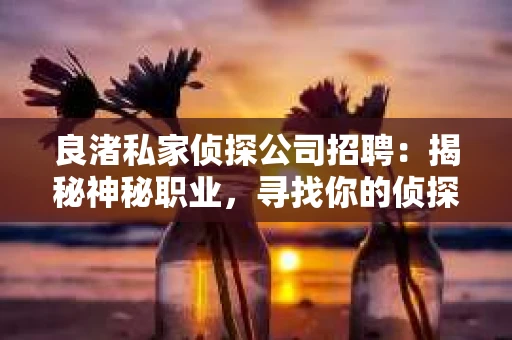 良渚私家侦探公司招聘：揭秘神秘职业，寻找你的侦探梦