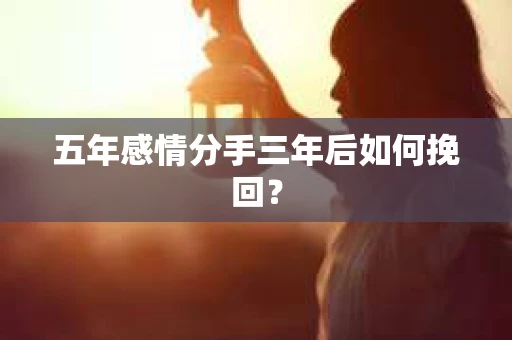 五年感情分手三年后如何挽回？