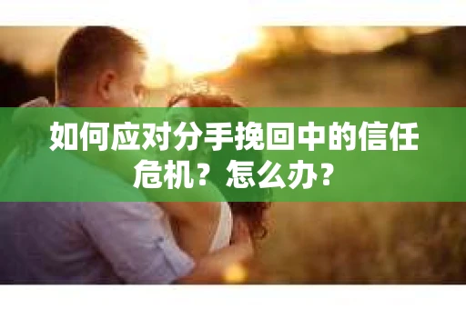 如何应对分手挽回中的信任危机?怎么办? 如何应对分手挽回中的信任危机?怎么办?