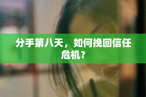 分手第八天，如何挽回信任危机？