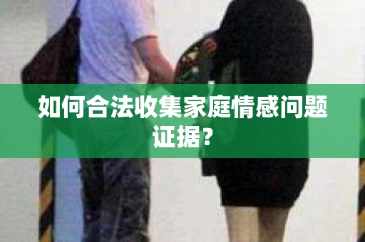 如何合法收集家庭情感问题证据？
