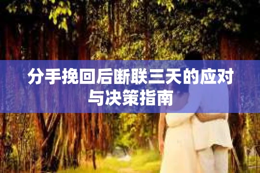 分手挽回后断联三天的应对与决策指南
